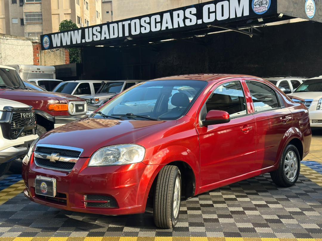 Chevrolet Aveo Lt 2011 Rojo